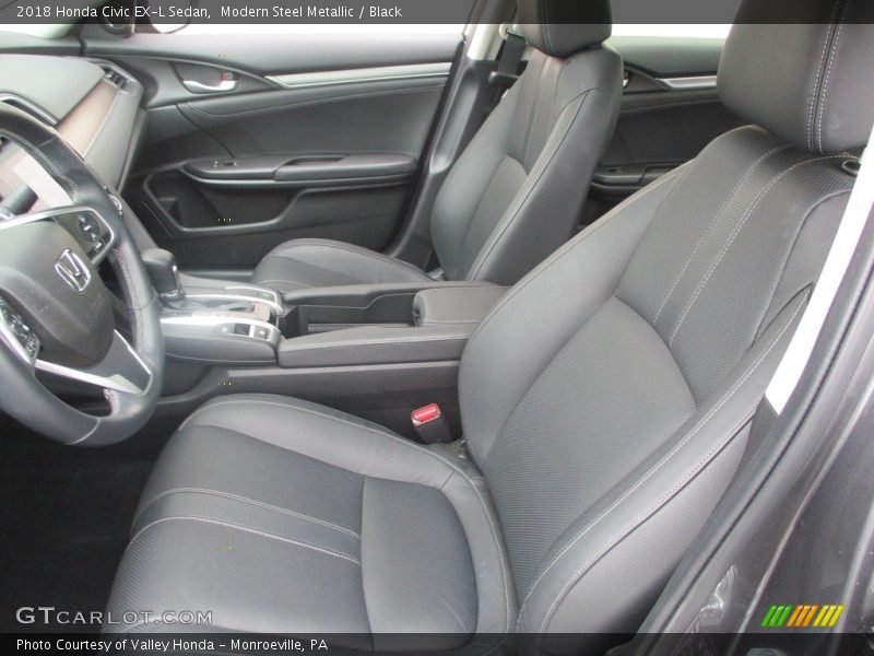 Front Seat of 2018 Civic EX-L Sedan