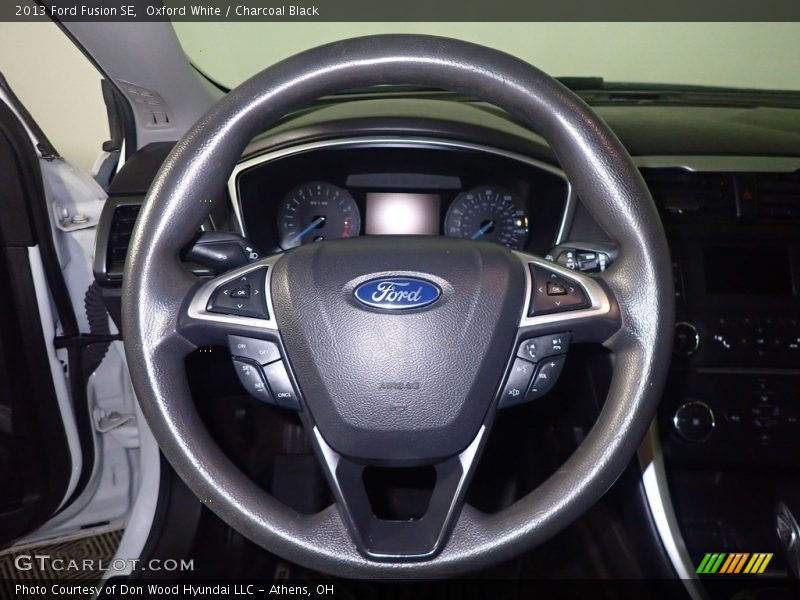 Oxford White / Charcoal Black 2013 Ford Fusion SE