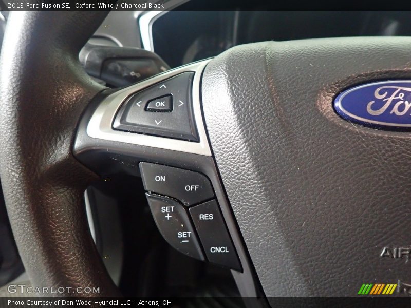 Oxford White / Charcoal Black 2013 Ford Fusion SE