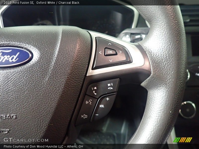 Oxford White / Charcoal Black 2013 Ford Fusion SE