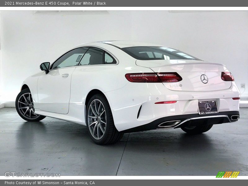 Polar White / Black 2021 Mercedes-Benz E 450 Coupe