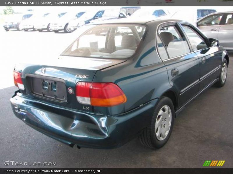 Cypress Green Metallic / Beige 1997 Honda Civic LX Sedan