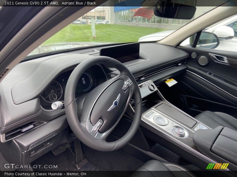 Adriatic Blue / Black 2021 Genesis GV80 2.5T AWD