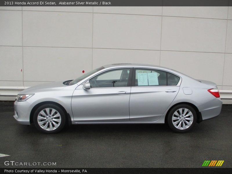 Alabaster Silver Metallic / Black 2013 Honda Accord EX Sedan