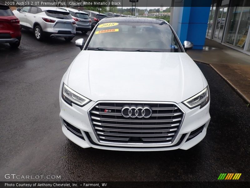 Glacier White Metallic / Black 2018 Audi S3 2.0T Premium Plus