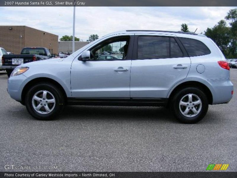 Silver Blue / Gray 2007 Hyundai Santa Fe GLS