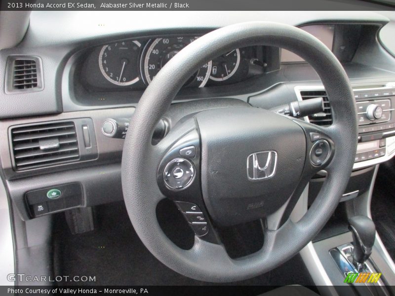 Alabaster Silver Metallic / Black 2013 Honda Accord EX Sedan