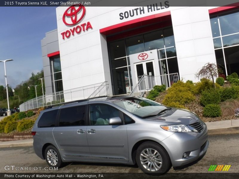 Silver Sky Metallic / Ash 2015 Toyota Sienna XLE