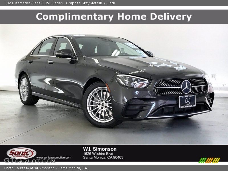 Graphite Gray Metallic / Black 2021 Mercedes-Benz E 350 Sedan