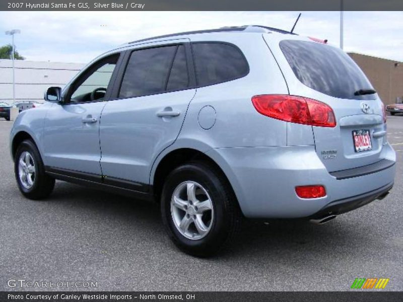 Silver Blue / Gray 2007 Hyundai Santa Fe GLS