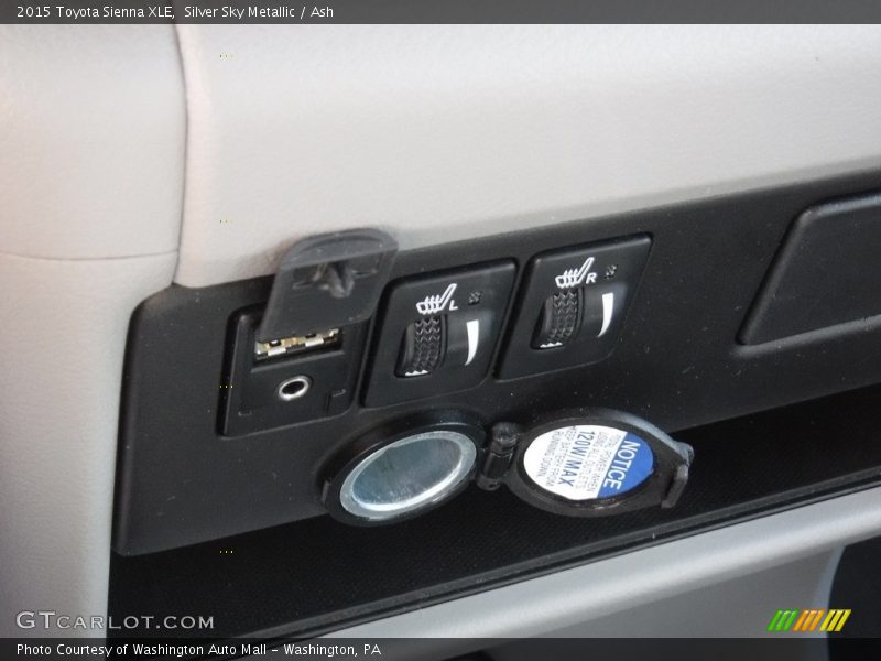 Silver Sky Metallic / Ash 2015 Toyota Sienna XLE
