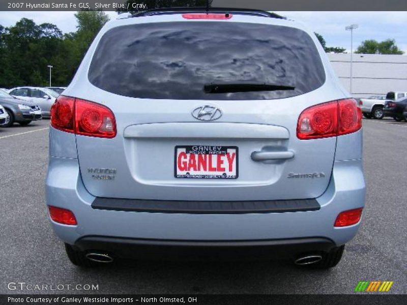 Silver Blue / Gray 2007 Hyundai Santa Fe GLS