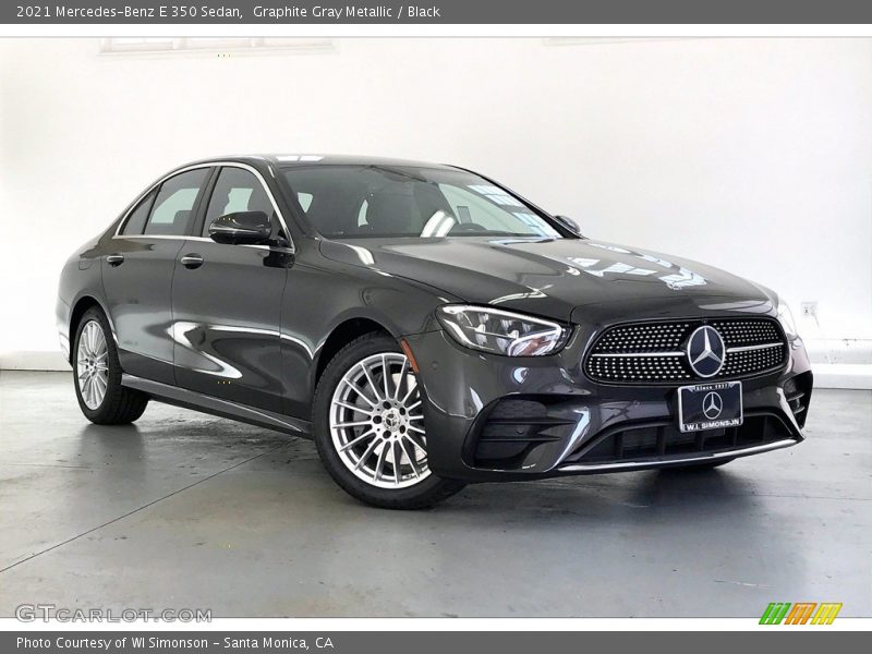 Graphite Gray Metallic / Black 2021 Mercedes-Benz E 350 Sedan