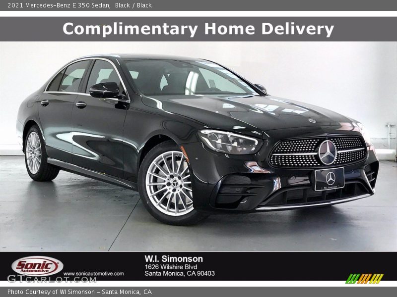 Black / Black 2021 Mercedes-Benz E 350 Sedan