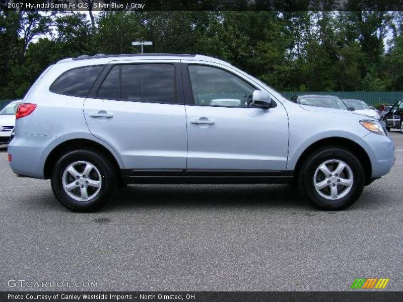 Silver Blue / Gray 2007 Hyundai Santa Fe GLS