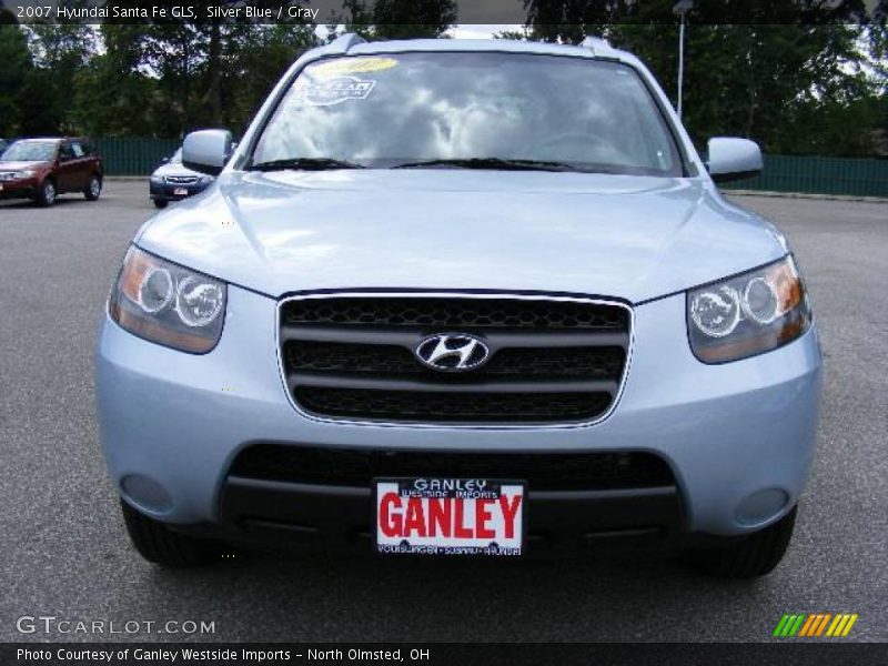 Silver Blue / Gray 2007 Hyundai Santa Fe GLS