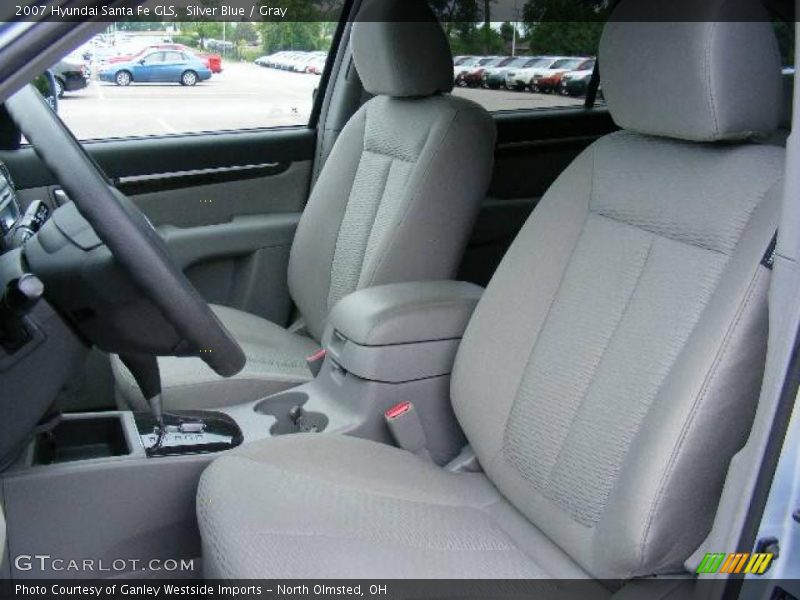 Silver Blue / Gray 2007 Hyundai Santa Fe GLS