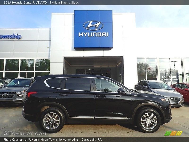 Twilight Black / Black 2019 Hyundai Santa Fe SE AWD