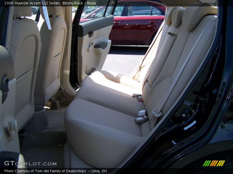 Ebony Black / Beige 2006 Hyundai Accent GLS Sedan