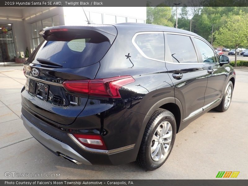 Twilight Black / Black 2019 Hyundai Santa Fe SE AWD