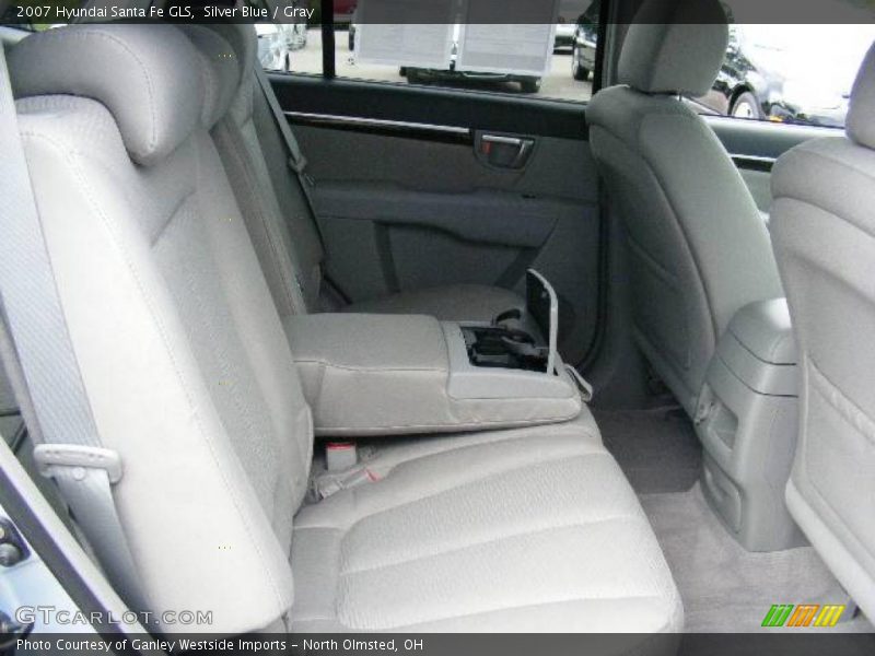 Silver Blue / Gray 2007 Hyundai Santa Fe GLS