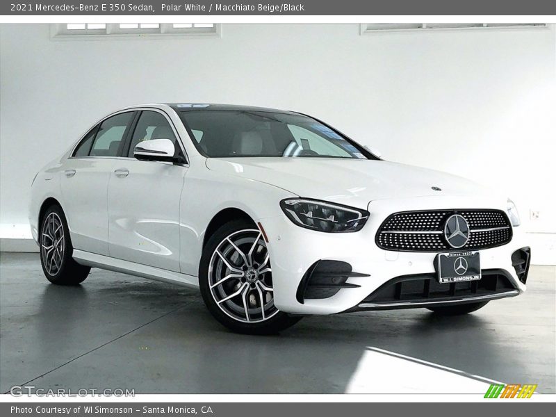 Polar White / Macchiato Beige/Black 2021 Mercedes-Benz E 350 Sedan