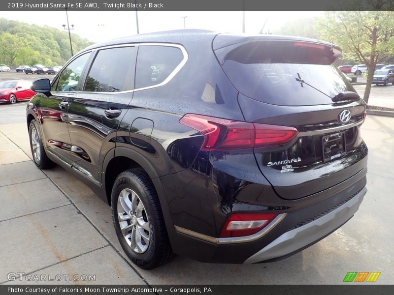 Twilight Black / Black 2019 Hyundai Santa Fe SE AWD