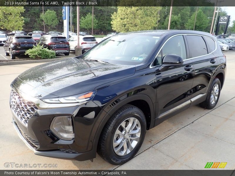 Twilight Black / Black 2019 Hyundai Santa Fe SE AWD