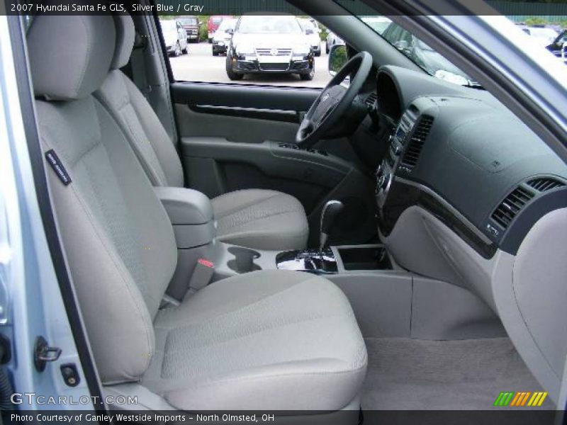 Silver Blue / Gray 2007 Hyundai Santa Fe GLS