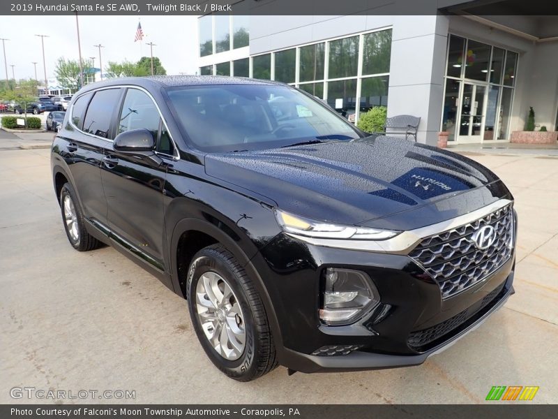 Twilight Black / Black 2019 Hyundai Santa Fe SE AWD