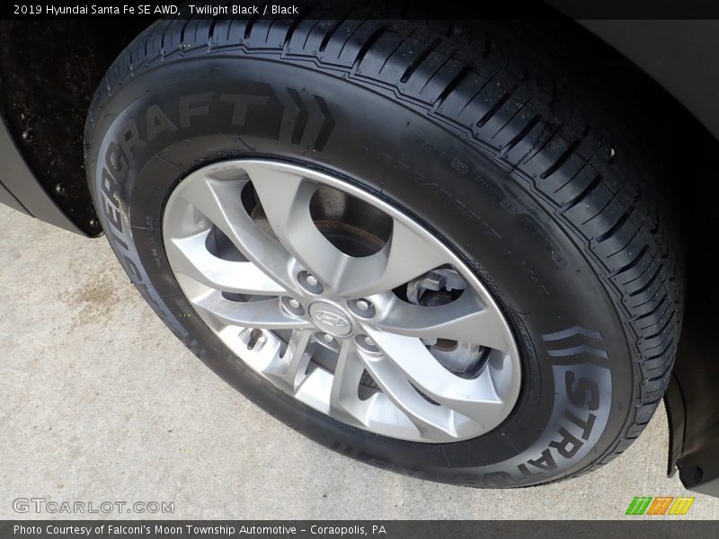 Twilight Black / Black 2019 Hyundai Santa Fe SE AWD
