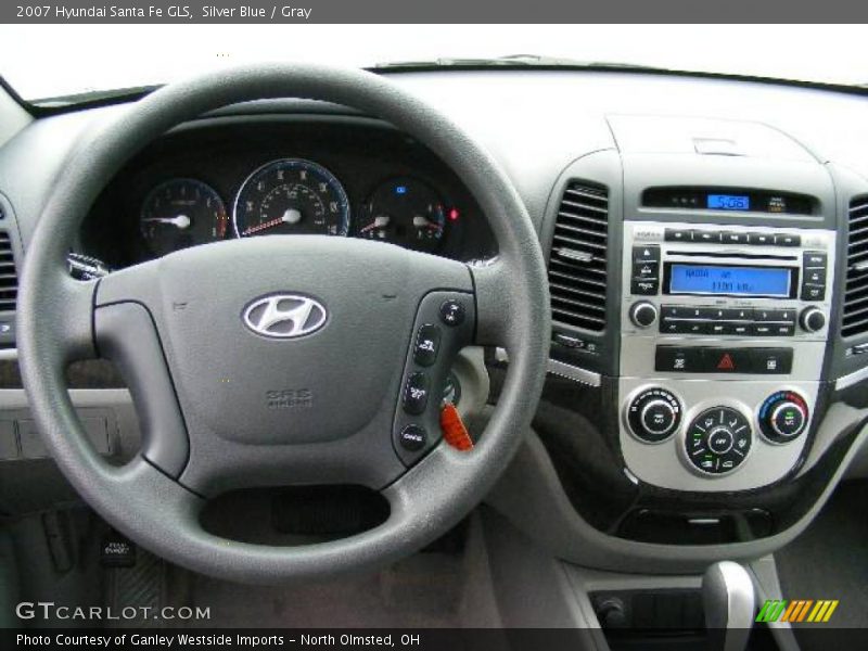 Silver Blue / Gray 2007 Hyundai Santa Fe GLS