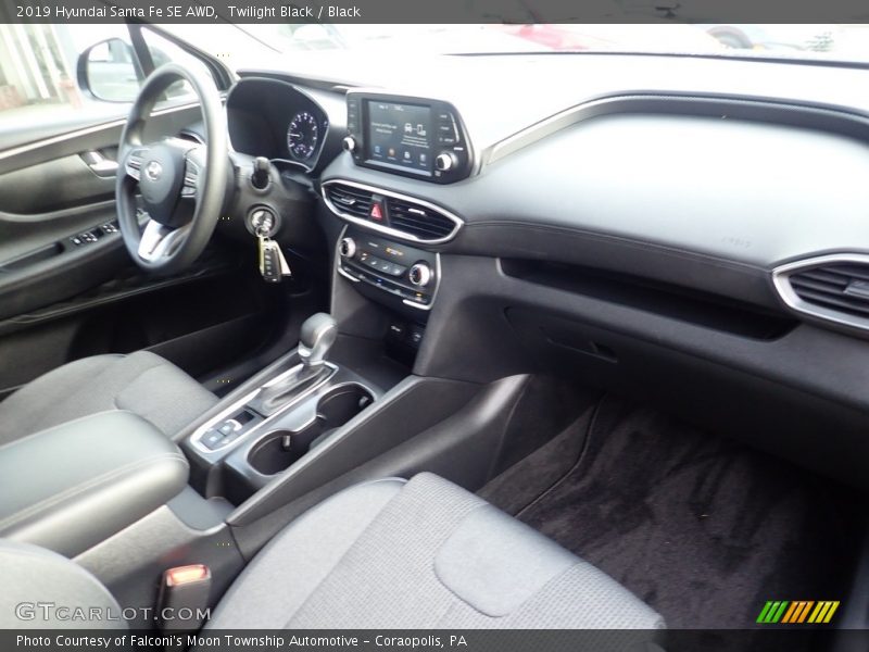 Twilight Black / Black 2019 Hyundai Santa Fe SE AWD
