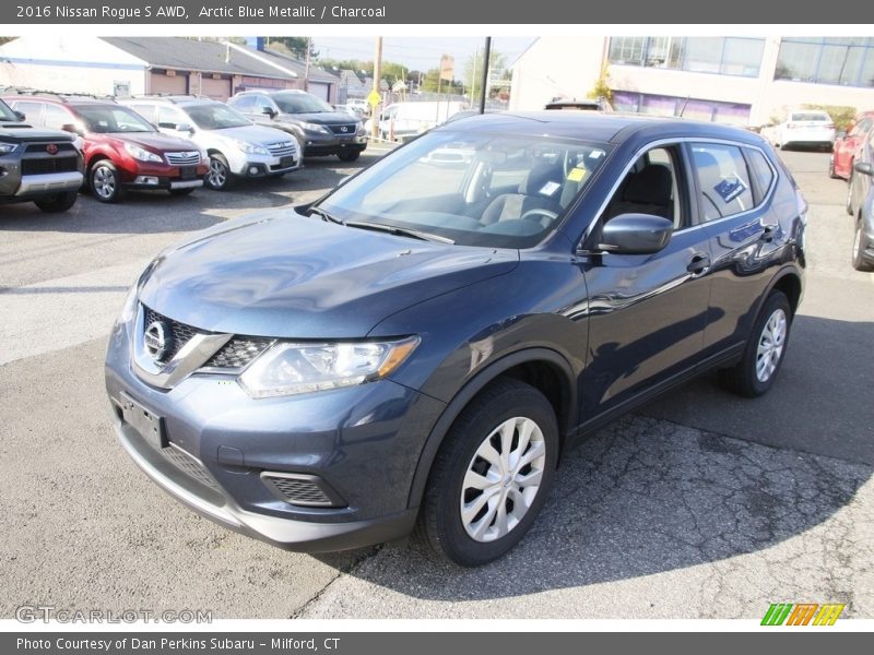 Arctic Blue Metallic / Charcoal 2016 Nissan Rogue S AWD