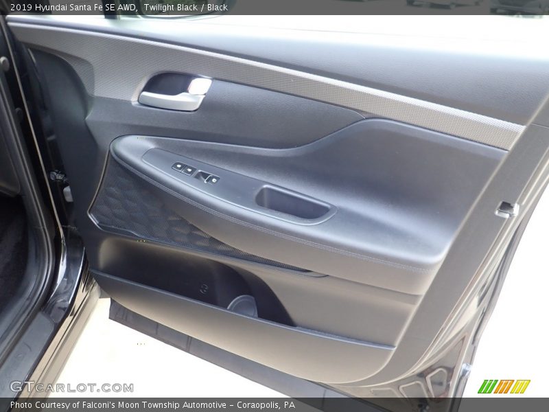 Twilight Black / Black 2019 Hyundai Santa Fe SE AWD