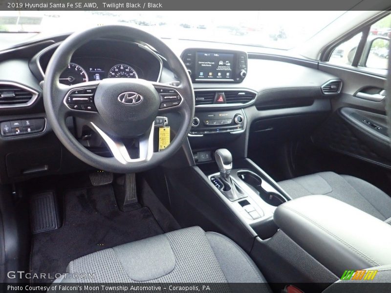 Twilight Black / Black 2019 Hyundai Santa Fe SE AWD