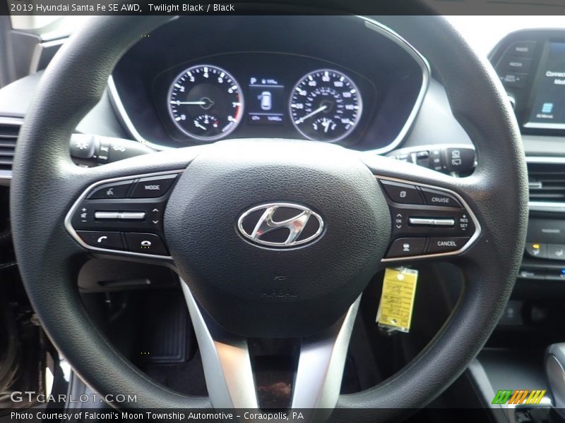 Twilight Black / Black 2019 Hyundai Santa Fe SE AWD