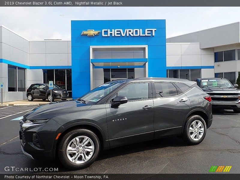 Nightfall Metallic / Jet Black 2019 Chevrolet Blazer 3.6L Cloth AWD