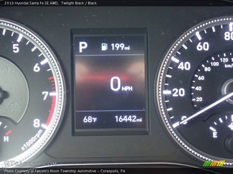 Twilight Black / Black 2019 Hyundai Santa Fe SE AWD