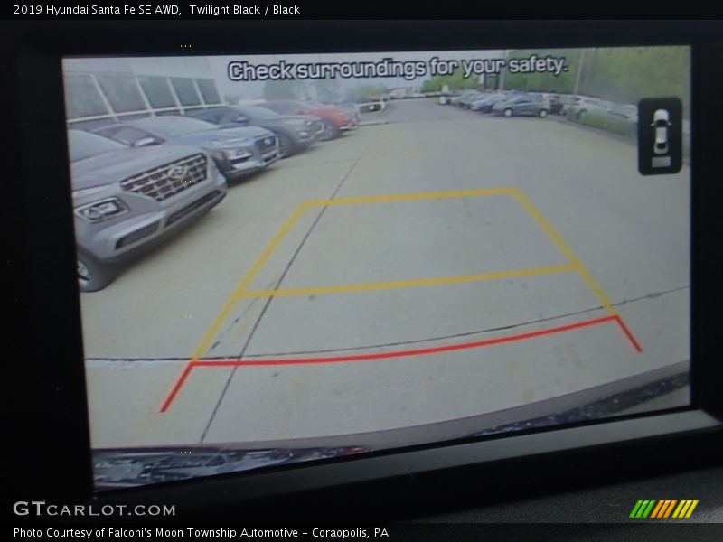 Twilight Black / Black 2019 Hyundai Santa Fe SE AWD