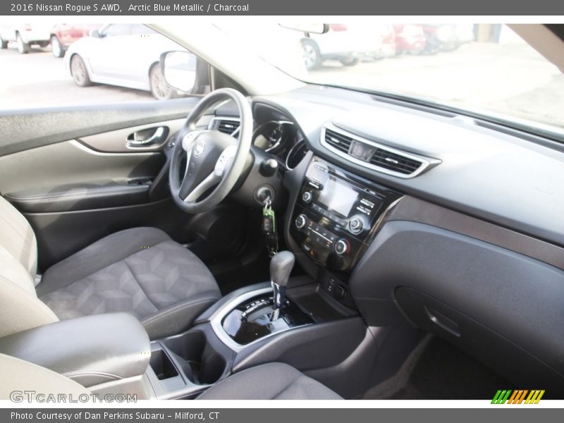 Arctic Blue Metallic / Charcoal 2016 Nissan Rogue S AWD