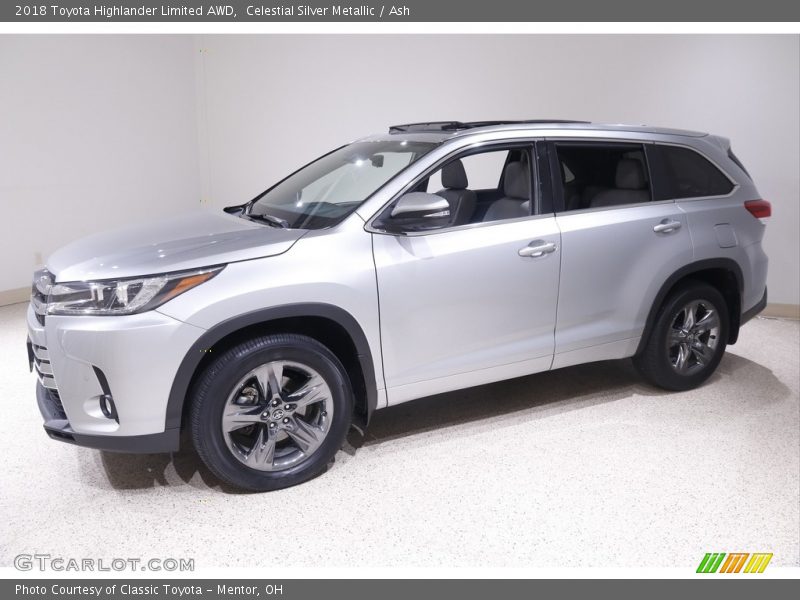 Celestial Silver Metallic / Ash 2018 Toyota Highlander Limited AWD