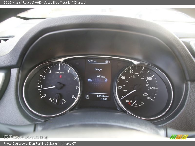 Arctic Blue Metallic / Charcoal 2016 Nissan Rogue S AWD