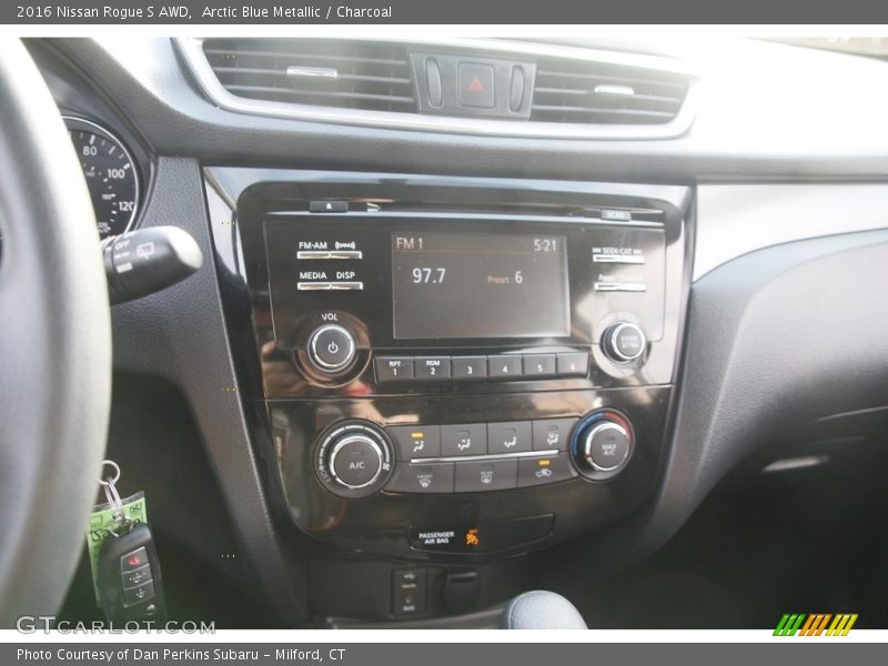 Arctic Blue Metallic / Charcoal 2016 Nissan Rogue S AWD