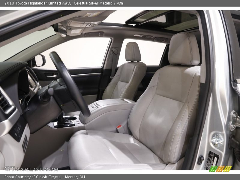 Celestial Silver Metallic / Ash 2018 Toyota Highlander Limited AWD