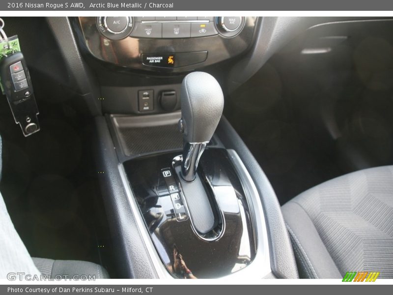 Arctic Blue Metallic / Charcoal 2016 Nissan Rogue S AWD
