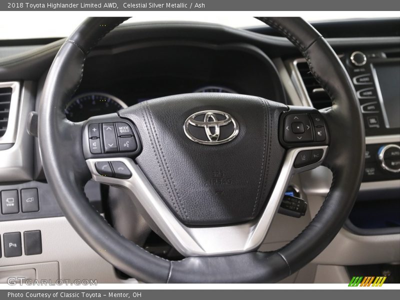 Celestial Silver Metallic / Ash 2018 Toyota Highlander Limited AWD