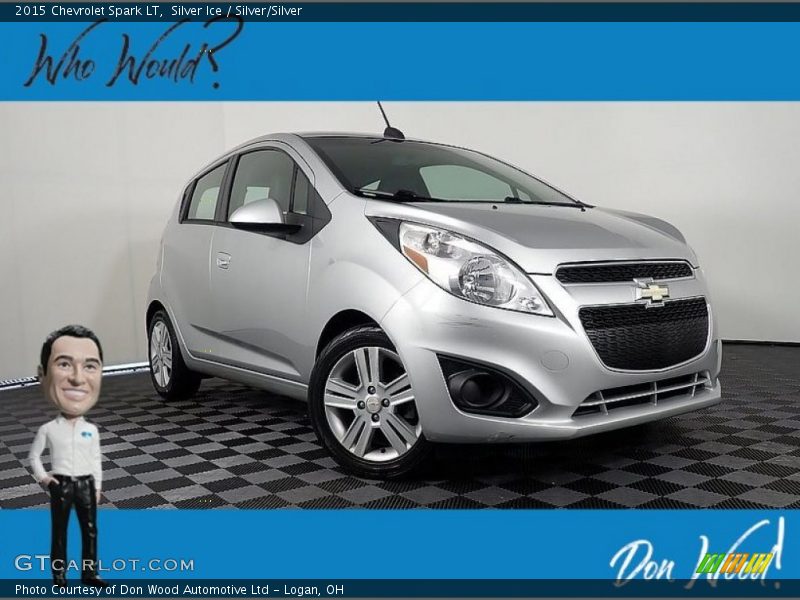 Silver Ice / Silver/Silver 2015 Chevrolet Spark LT