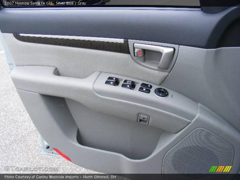 Silver Blue / Gray 2007 Hyundai Santa Fe GLS