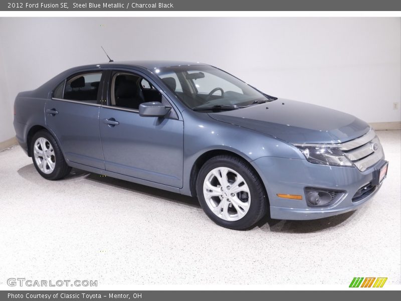 Steel Blue Metallic / Charcoal Black 2012 Ford Fusion SE